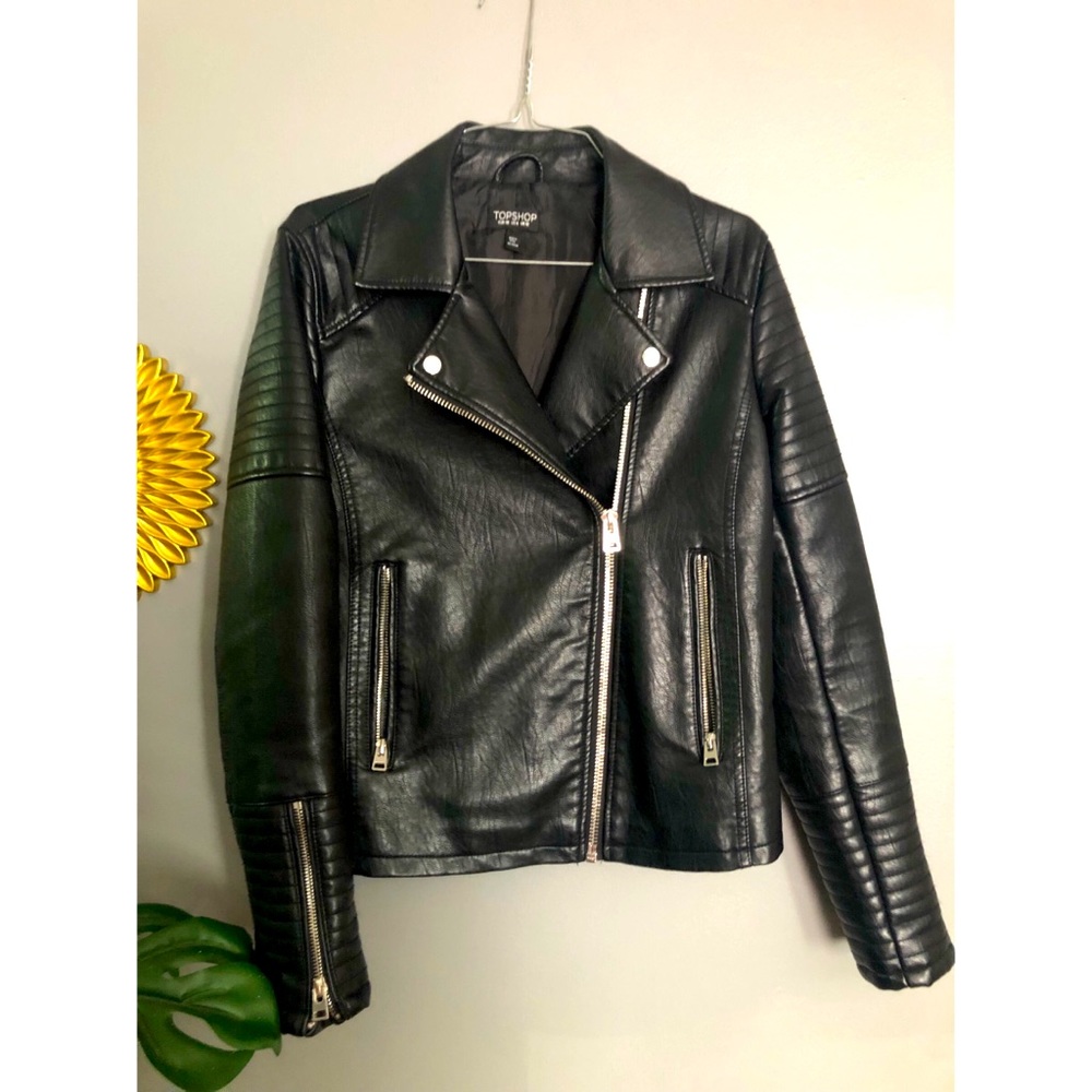 TopShop Moto Faux-Leather Jacket